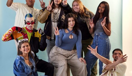 Group of young people posing for the camera